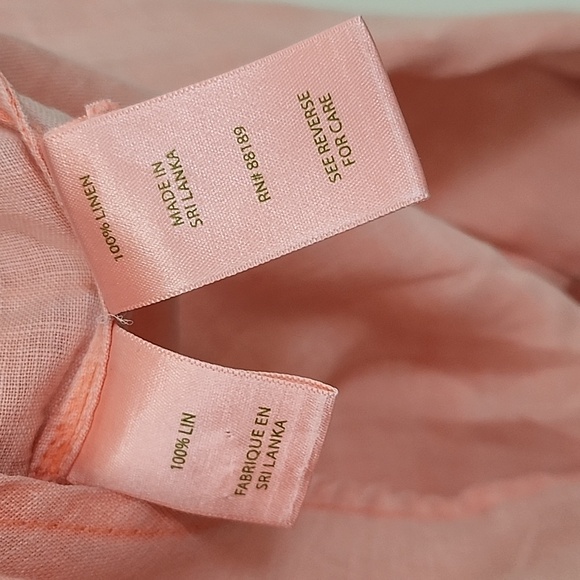 Lilly Pulitzer 100% Linen Women's Sea View Button-Down  Size Medium - Picture 8 of 16